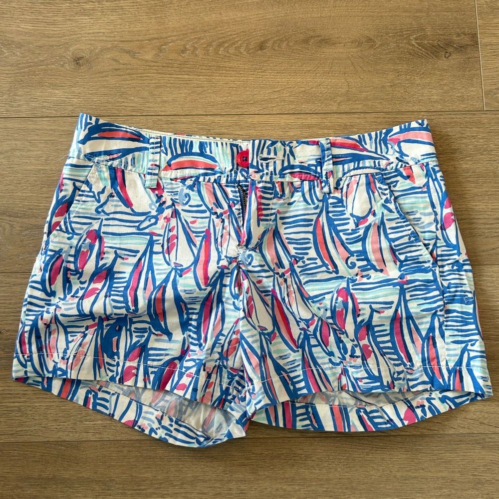 Lilly Pulitzer Callahan Shorts Red Right Return